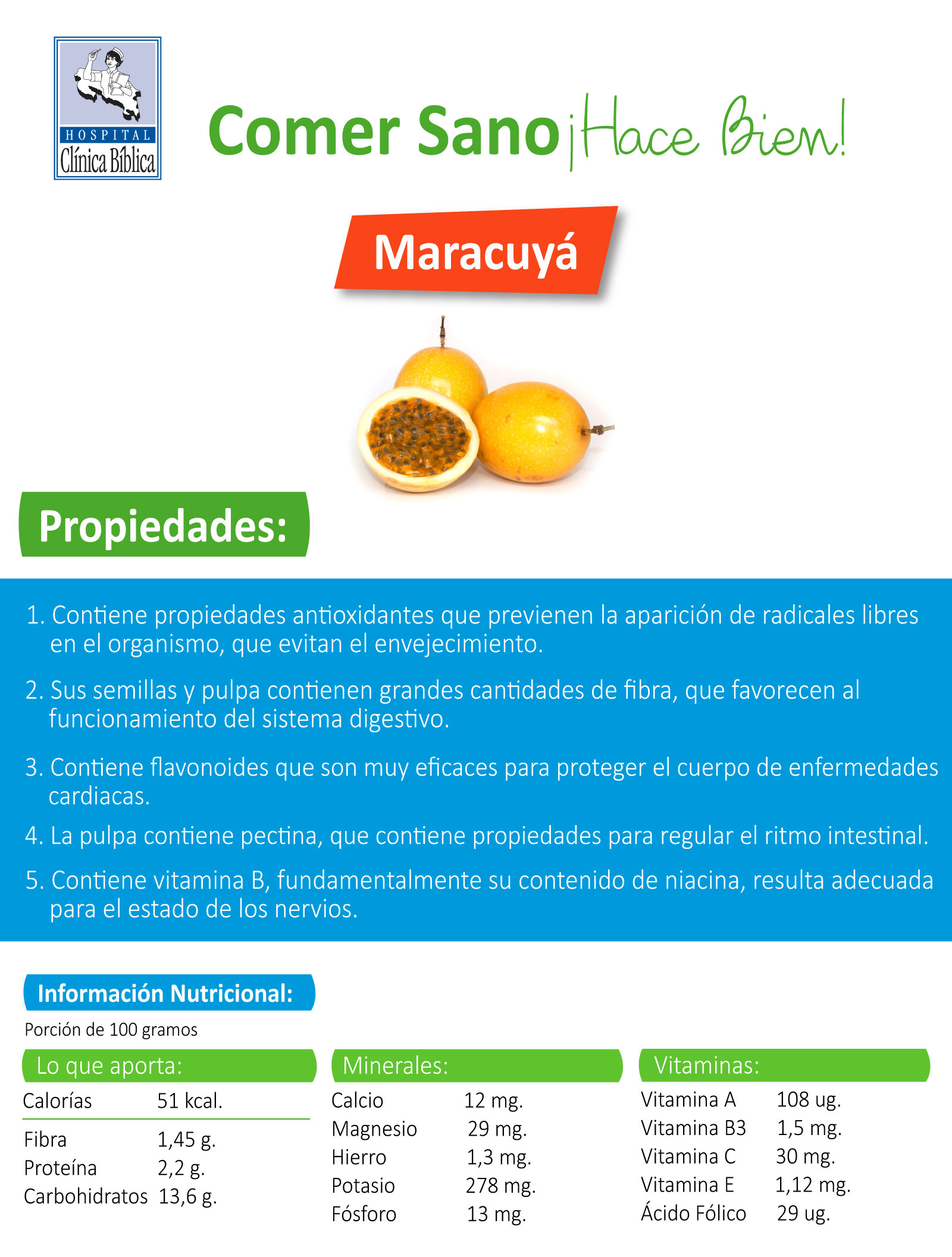 Propiedades del maracuyá