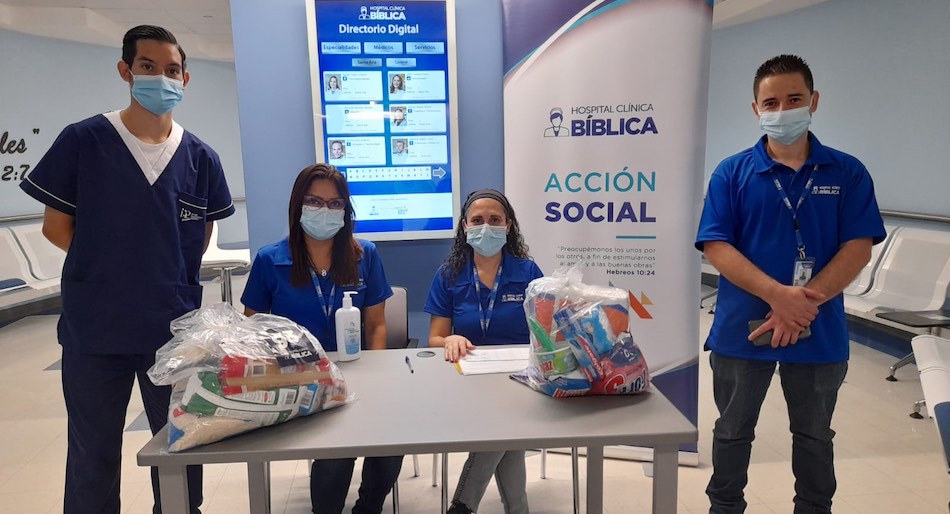 Hospital Clínica Bíblica dona más de 1.000 diarios a familias en condición de vulnerabilidad